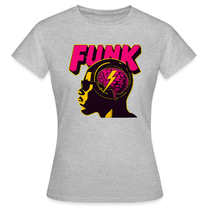 Funk Head, T-shirt dam - gråmelerad