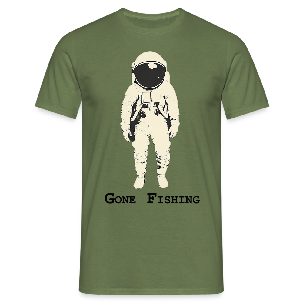 Drifting Beyond – Gone Fishing, T-shirt herr - Militärgrön