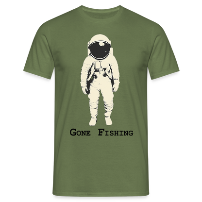 Drifting Beyond – Gone Fishing, T-shirt herr - Militärgrön