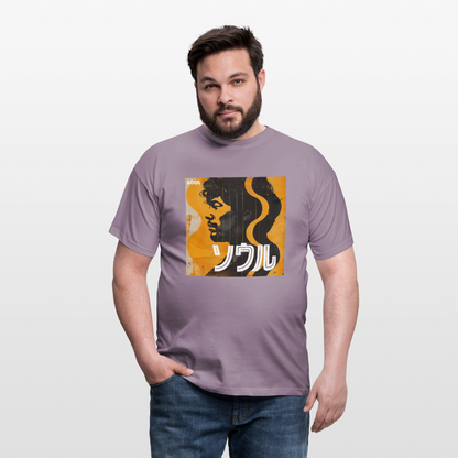 Nippon Grooves, T-shirt unisex - lilagrå 