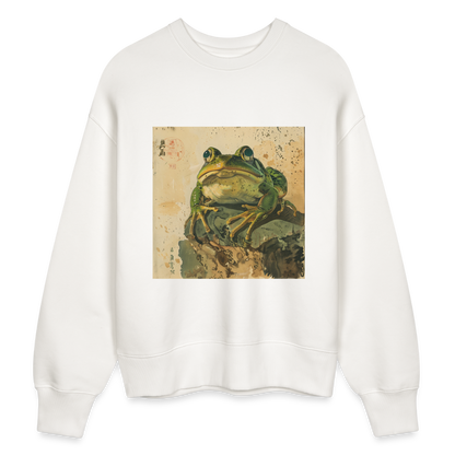 Grodan i Skymningen, Ekologisk oversizetröja RADDER unisex från Stanley/Stella - OFF WHITE