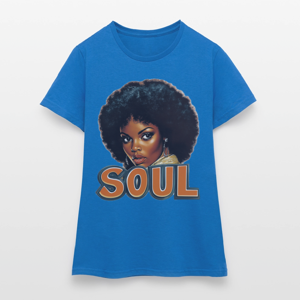 Soulful Vibes, T-shirt dam - royalblå