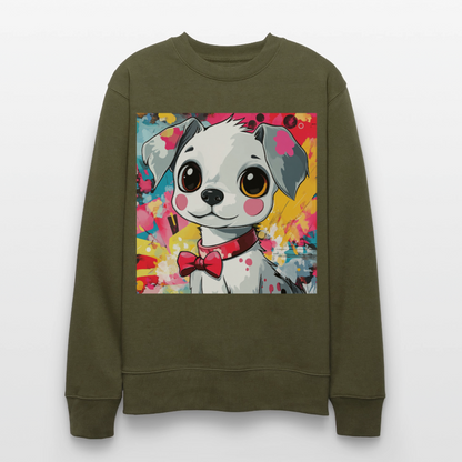 En vän eller fiende?, Ekologisk sweatshirt CHANGER unisex från Stanley/Stella - kaki