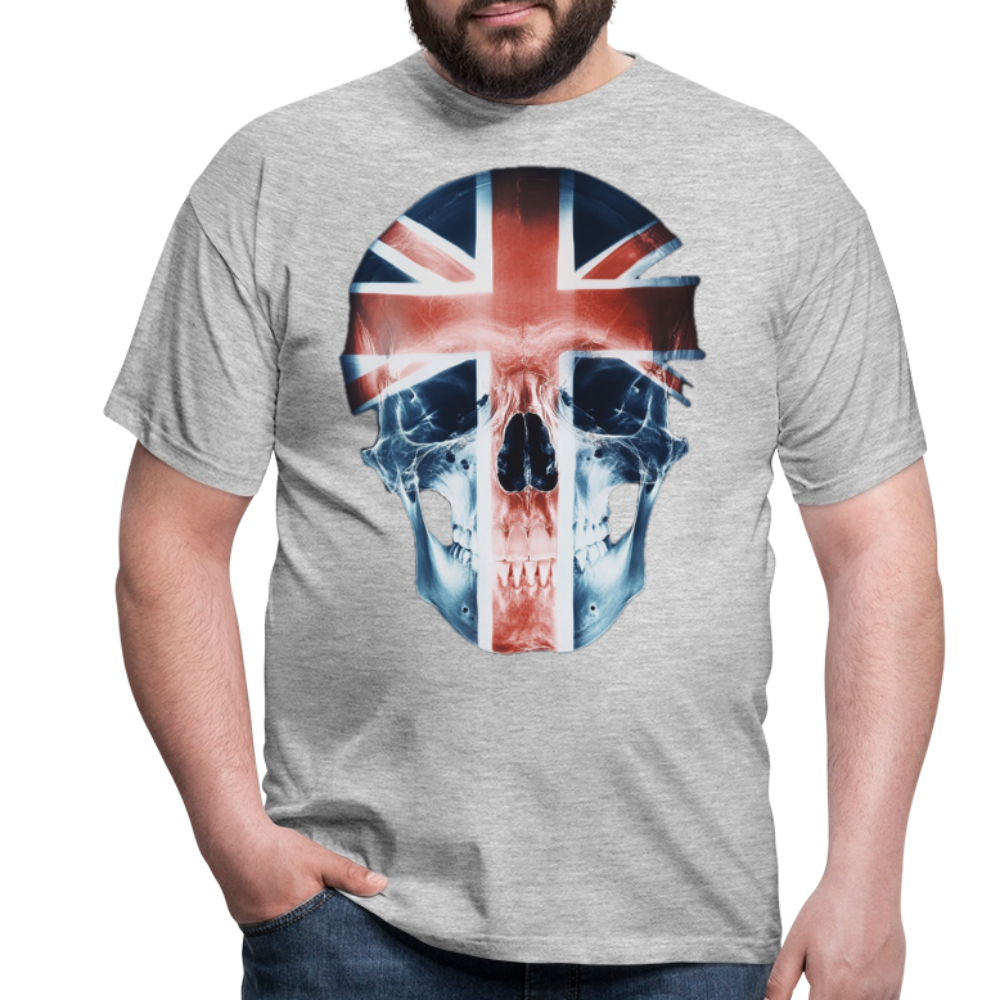 God Save the Skull, T-shirt herr - gråmelerad