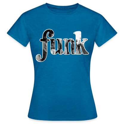 Funk Vibes, T-shirt dam - antikblå safirljung