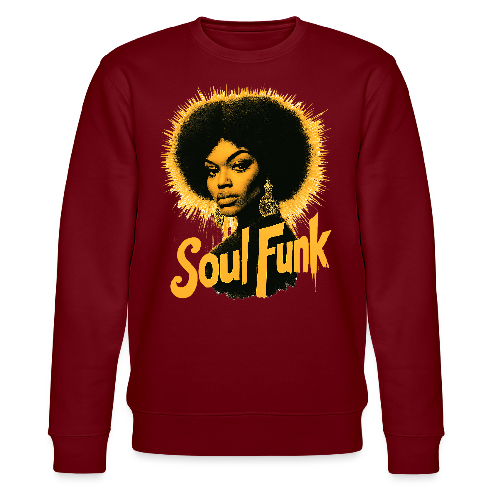 Soul Funk, Ekologisk sweatshirt CHANGER unisex från Stanley/Stella - vinröd