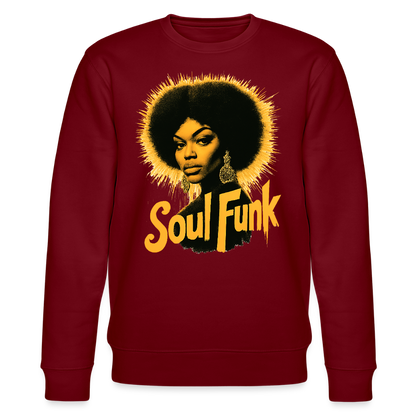 Soul Funk, Ekologisk sweatshirt CHANGER unisex från Stanley/Stella - vinröd