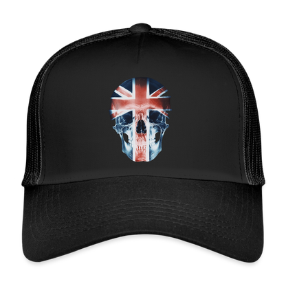God Save the Skull, Trucker Cap - svart/svart