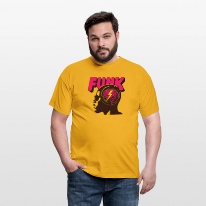 Funk Head, T-shirt herr - gul