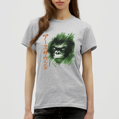 Earth Sound, T-shirt dam - gråmelerad