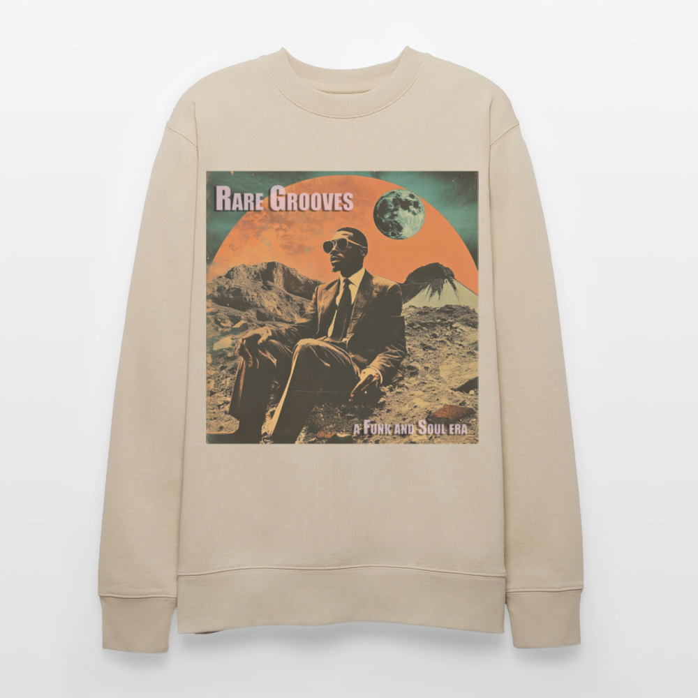 Vinylskatter: Att hitta sällsynta grooves, Ekologisk sweatshirt CHANGER unisex från Stanley/Stella - beige