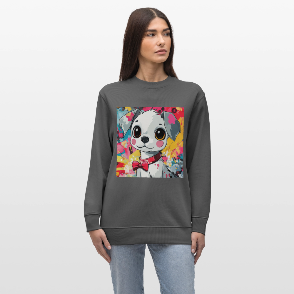 En vän eller fiende?, Ekologisk sweatshirt CHANGER unisex från Stanley/Stella - kolgrå