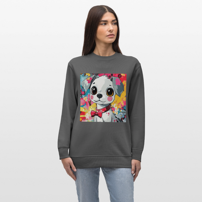 En vän eller fiende?, Ekologisk sweatshirt CHANGER unisex från Stanley/Stella - kolgrå