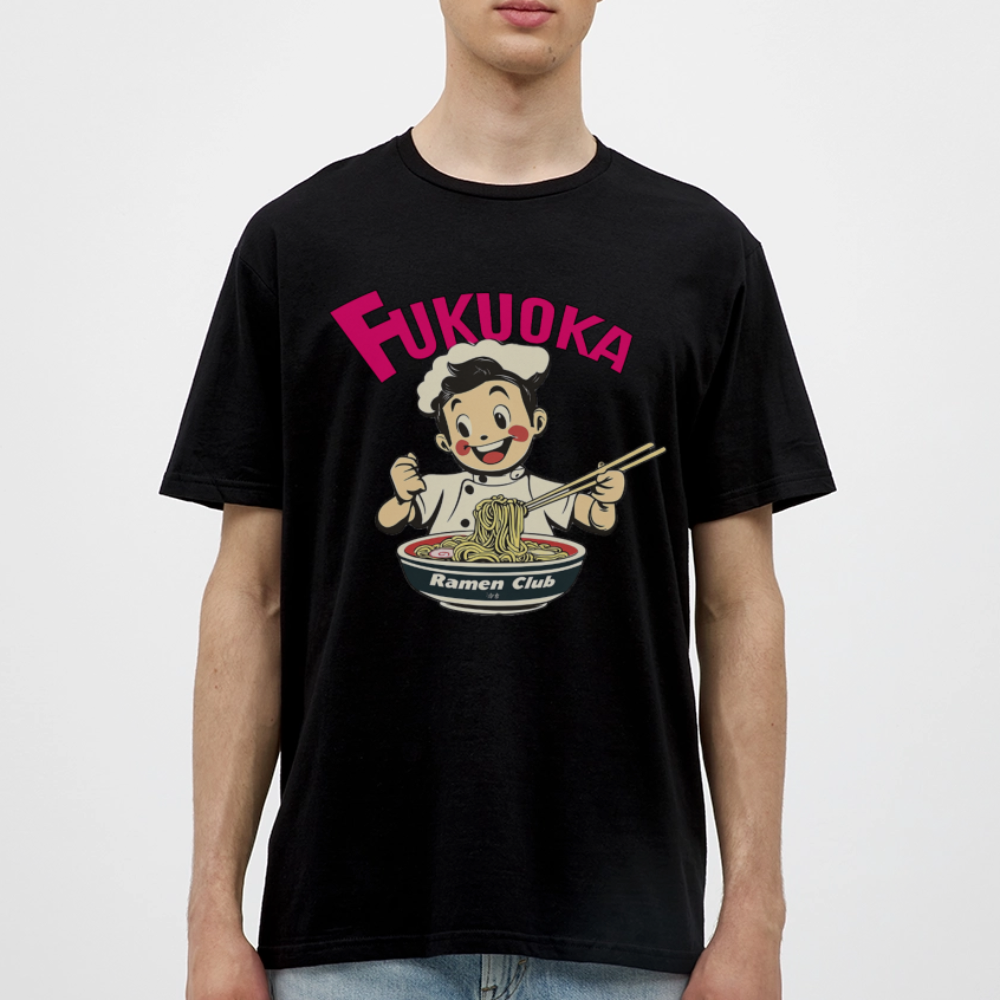 Fukuoka Ramen Club, T-shirt herr - svart