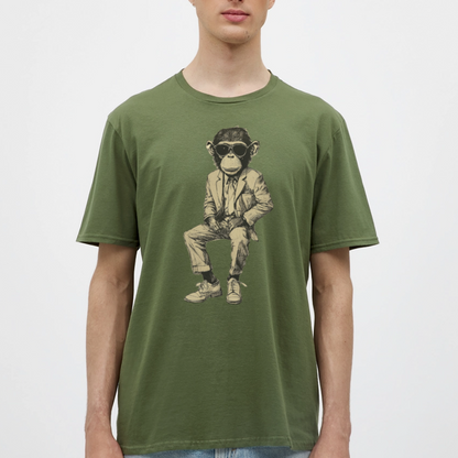 Mod Monkey, T-shirt herr - Militärgrön