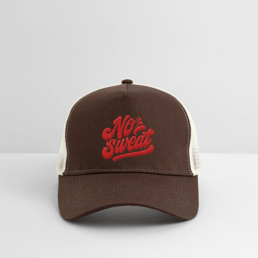 No Sweat, Trucker Cap - brun/beige