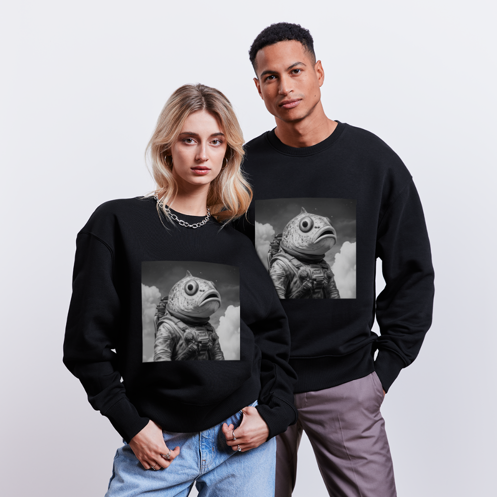 En ensam simtur i universum, Ekologisk oversizetröja RADDER unisex från Stanley/Stella - svart
