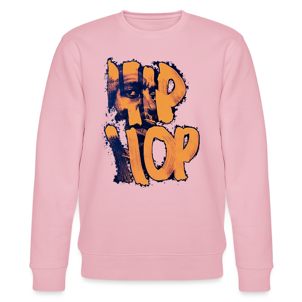 Raised on Boom Bap, Ekologisk sweatshirt CHANGER unisex från Stanley/Stella - ljusrosa