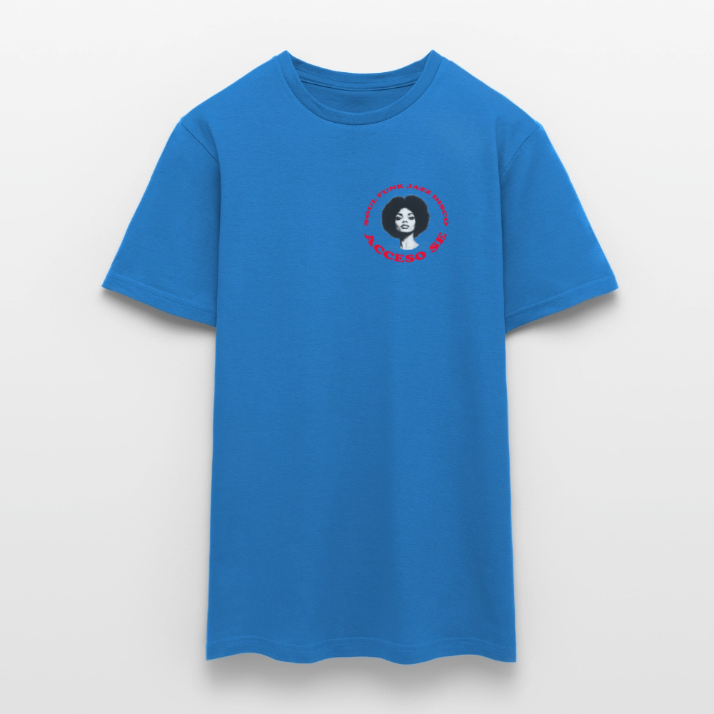 Where Music Lives – Powered by Acceso Family (small print), T-shirt unisex - kungsblå