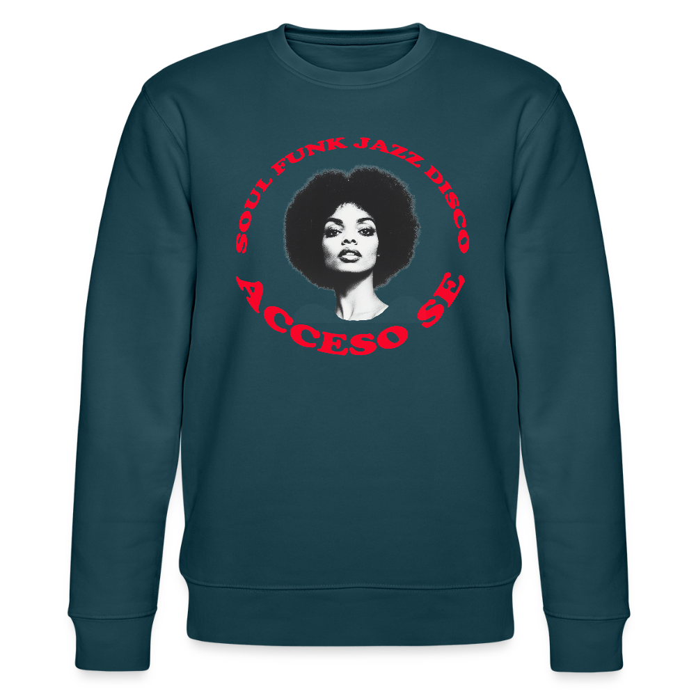 Where Music Lives – Powered by Acceso Family, Ekologisk sweatshirt CHANGER unisex från Stanley/Stella - mörk petrol