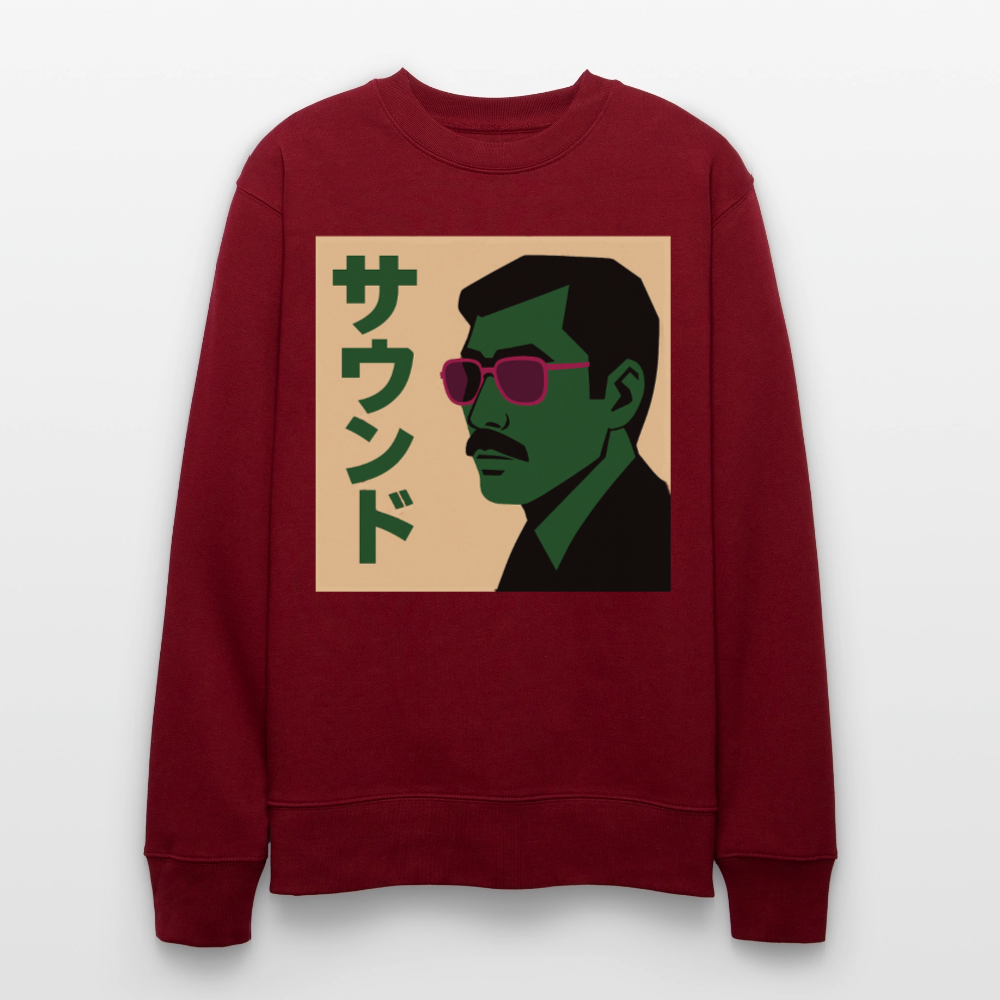 Nippon Sound, Ekologisk sweatshirt CHANGER unisex från Stanley/Stella - vinröd