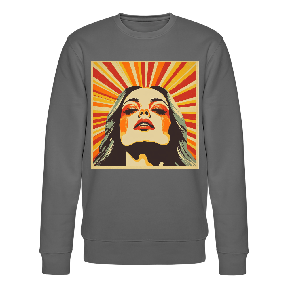 Sun Girl, Ekologisk sweatshirt CHANGER unisex från Stanley/Stella - kolgrå