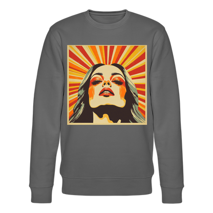 Sun Girl, Ekologisk sweatshirt CHANGER unisex från Stanley/Stella - kolgrå