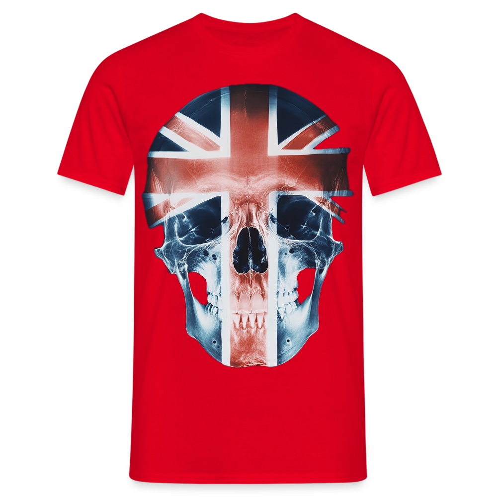 God Save the Skull, T-shirt herr - röd