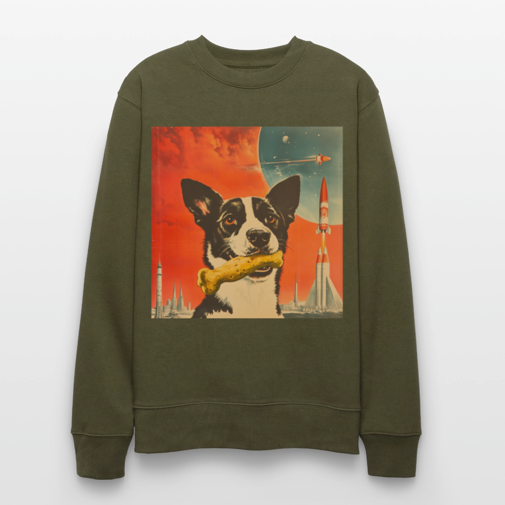 Stjärnorna Nära, Ekologisk sweatshirt CHANGER unisex från Stanley/Stella - kaki