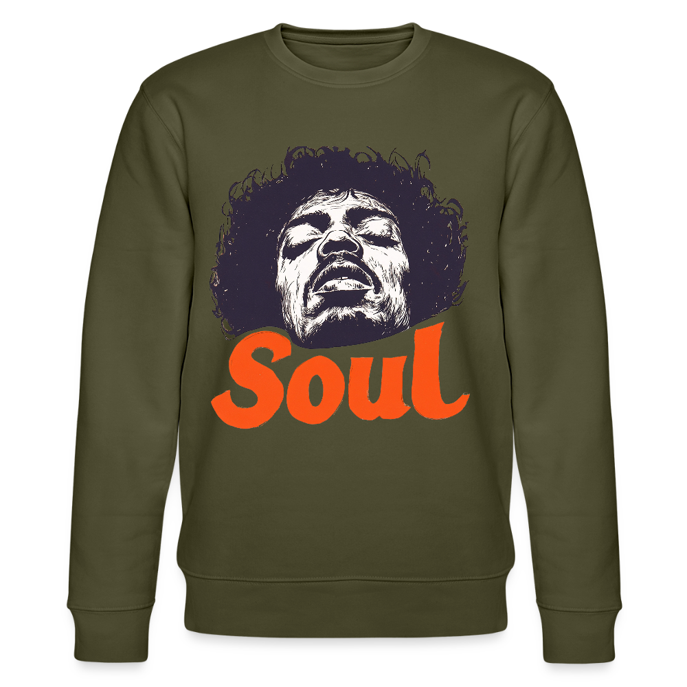 A Soul Awakening, Ekologisk sweatshirt CHANGER unisex från Stanley/Stella - kaki
