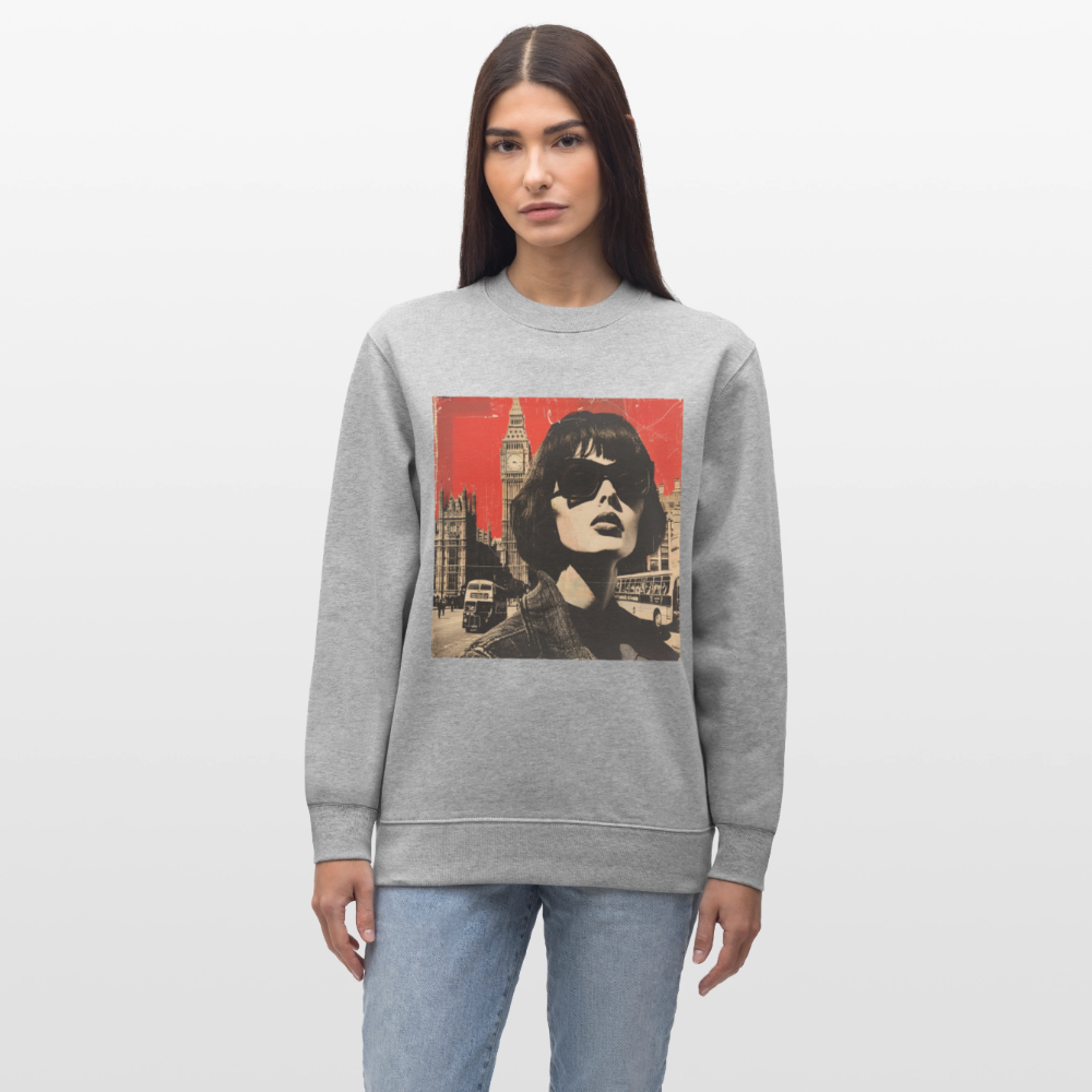 Revolt på Regent Street, Ekologisk sweatshirt CHANGER unisex från Stanley/Stella - gråmelerad