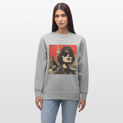 Revolt på Regent Street, Ekologisk sweatshirt CHANGER unisex från Stanley/Stella - gråmelerad