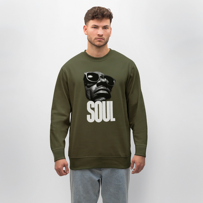 Soul Frequency, Ekologisk sweatshirt CHANGER unisex från Stanley/Stella - kaki