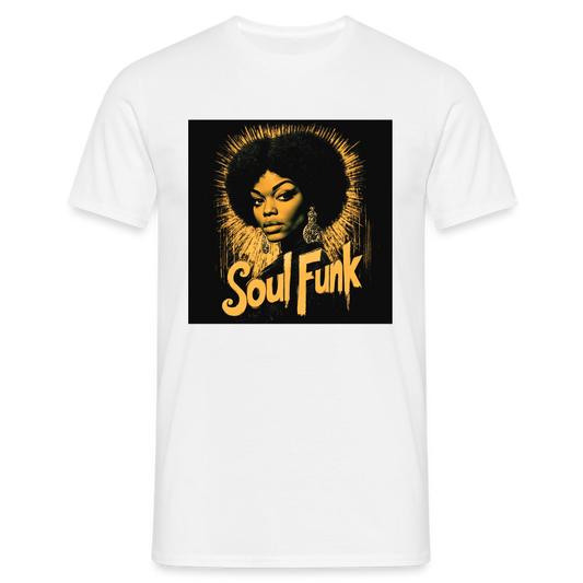 Soul Funk, T-shirt herr - vit