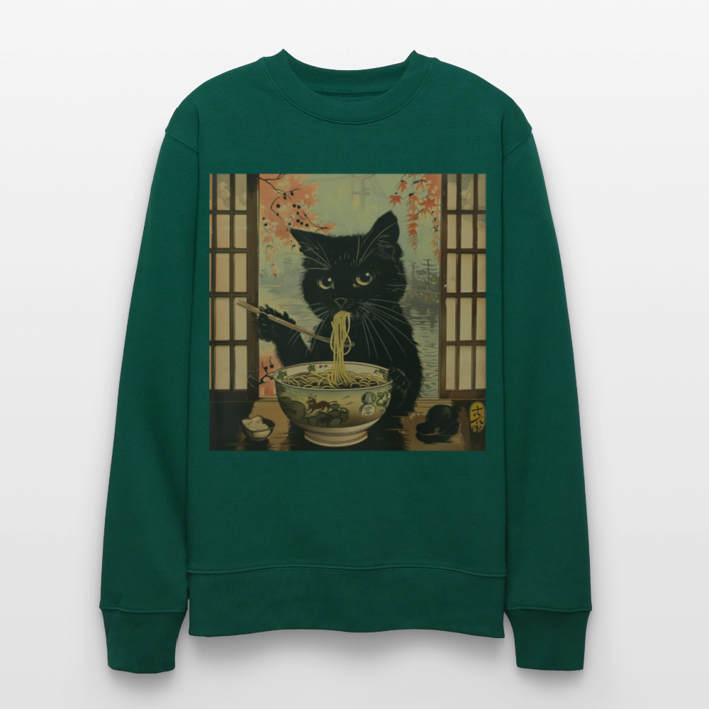 Ramenkatt, Ekologisk sweatshirt CHANGER unisex från Stanley/Stella - skogsgrön