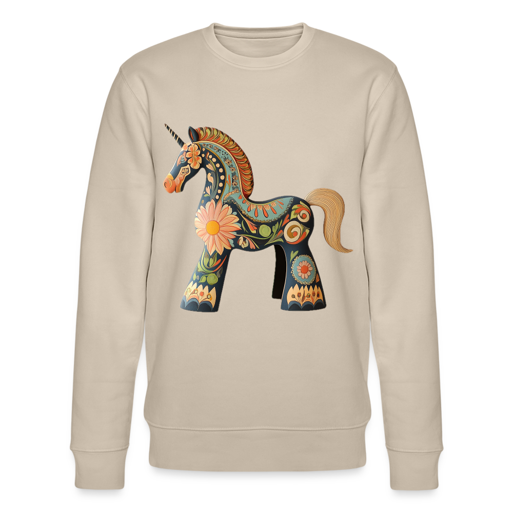 Färger av magi, Ekologisk sweatshirt CHANGER unisex från Stanley/Stella - beige