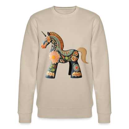 Färger av magi, Ekologisk sweatshirt CHANGER unisex från Stanley/Stella - beige