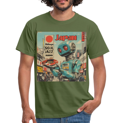 Shibuya Soul Jazz Classics, T-shirt herr - Militärgrön