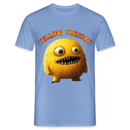 Yellow Tuesday – Funky, Not Blue, T-shirt herr - carolina blue