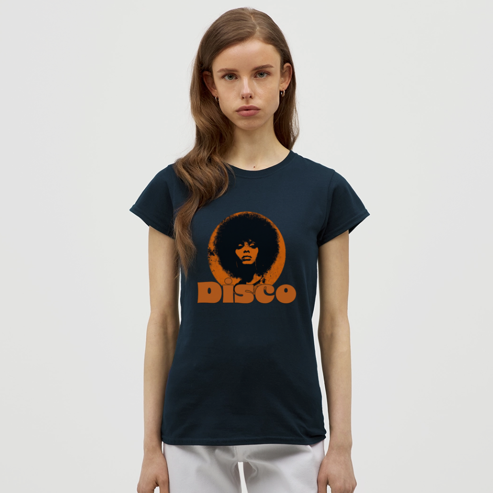 Disco Inferna, T-shirt dam - marinblå