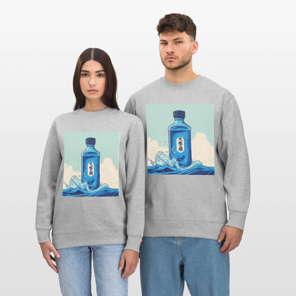 I Blått och Tystnad, Ekologisk sweatshirt CHANGER unisex från Stanley/Stella - gråmelerad