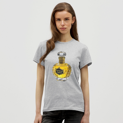 Eau de Perfume, T-shirt dam - gråmelerad