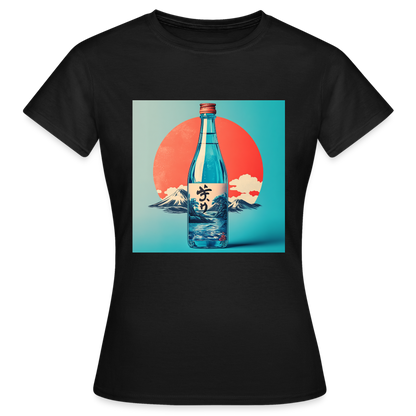 Stillhet i glas, T-shirt dam - svart