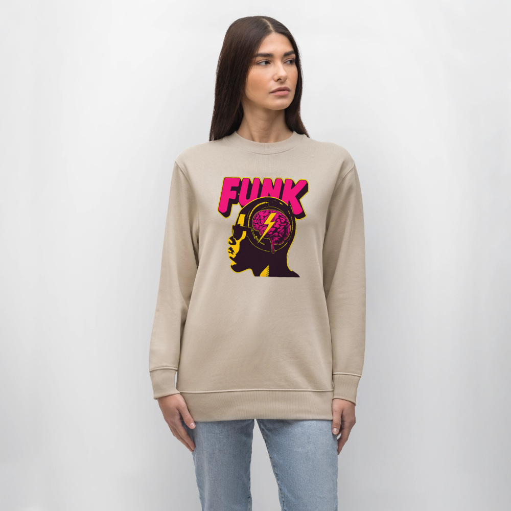 Funk Head, Ekologisk sweatshirt CHANGER unisex från Stanley/Stella - beige