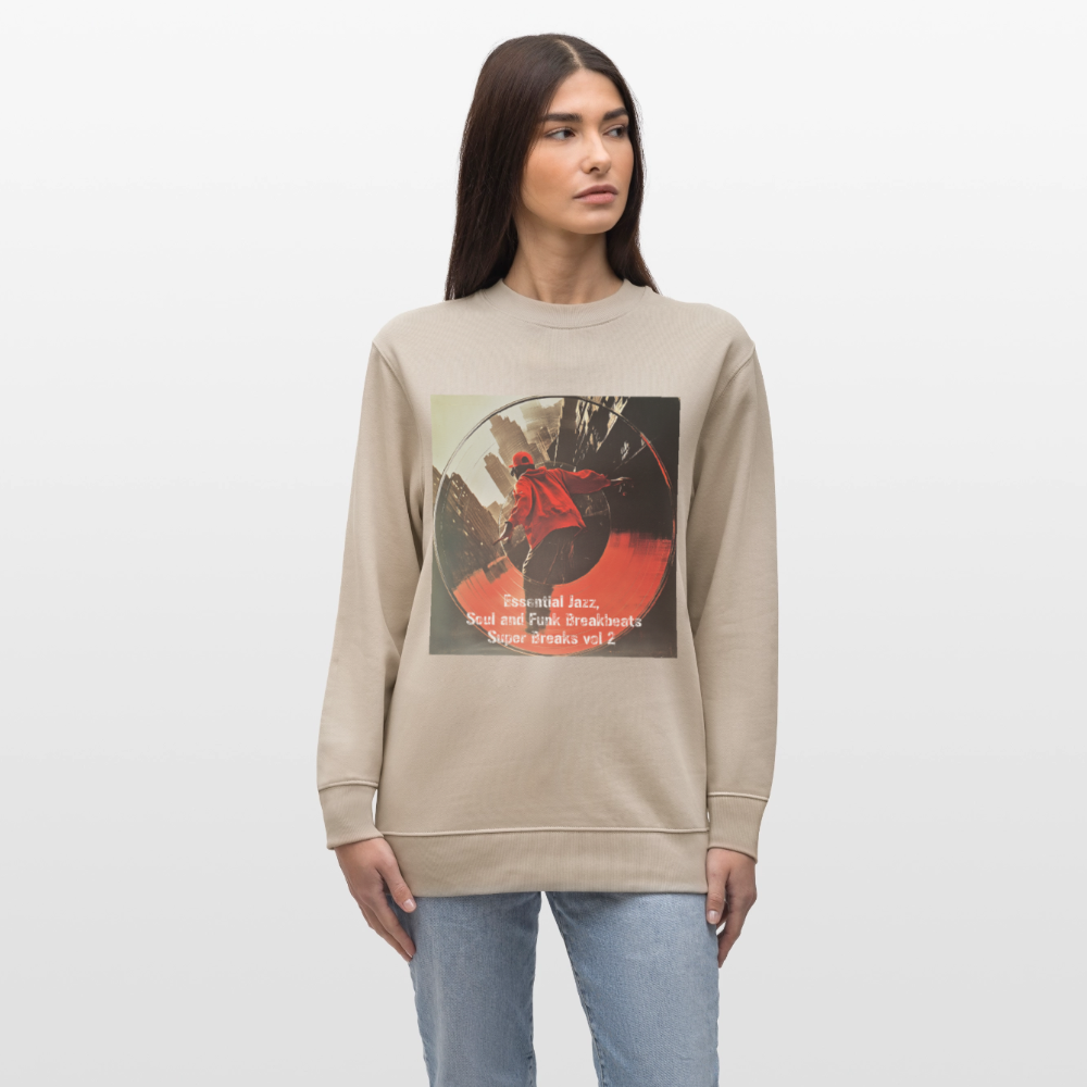 Super Breaks vol 2, Ekologisk sweatshirt CHANGER unisex från Stanley/Stella - beige