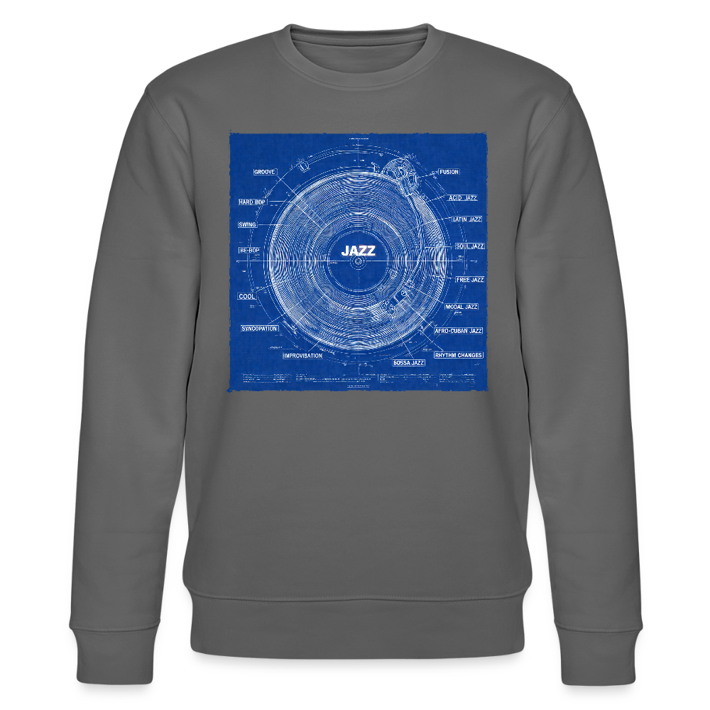 Kind of Blueprint, Ekologisk sweatshirt CHANGER unisex från Stanley/Stella - kolgrå