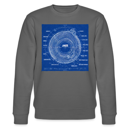 Kind of Blueprint, Ekologisk sweatshirt CHANGER unisex från Stanley/Stella - kolgrå