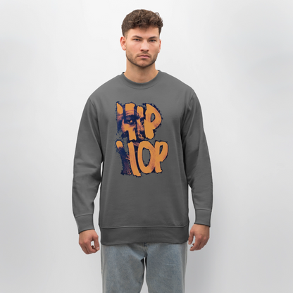 Raised on Boom Bap, Ekologisk sweatshirt CHANGER unisex från Stanley/Stella - kolgrå