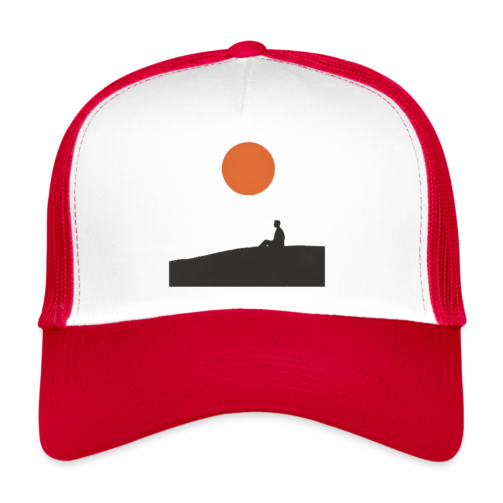 Under the sun, Trucker Cap - vit/röd