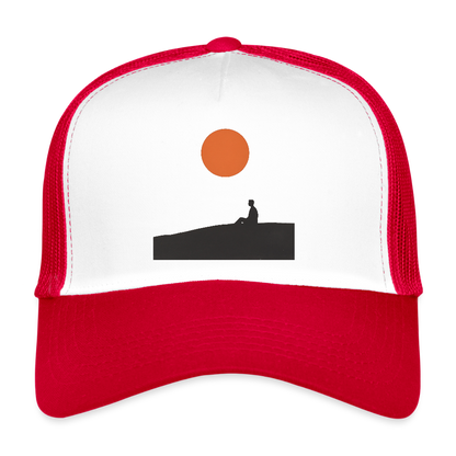 Under the sun, Trucker Cap - vit/röd